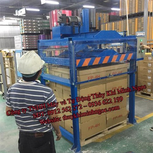 Chế tạo bàn xoay và máy ép kiện hàng đóng gói cho nhà máy Sumi Hanel Japan